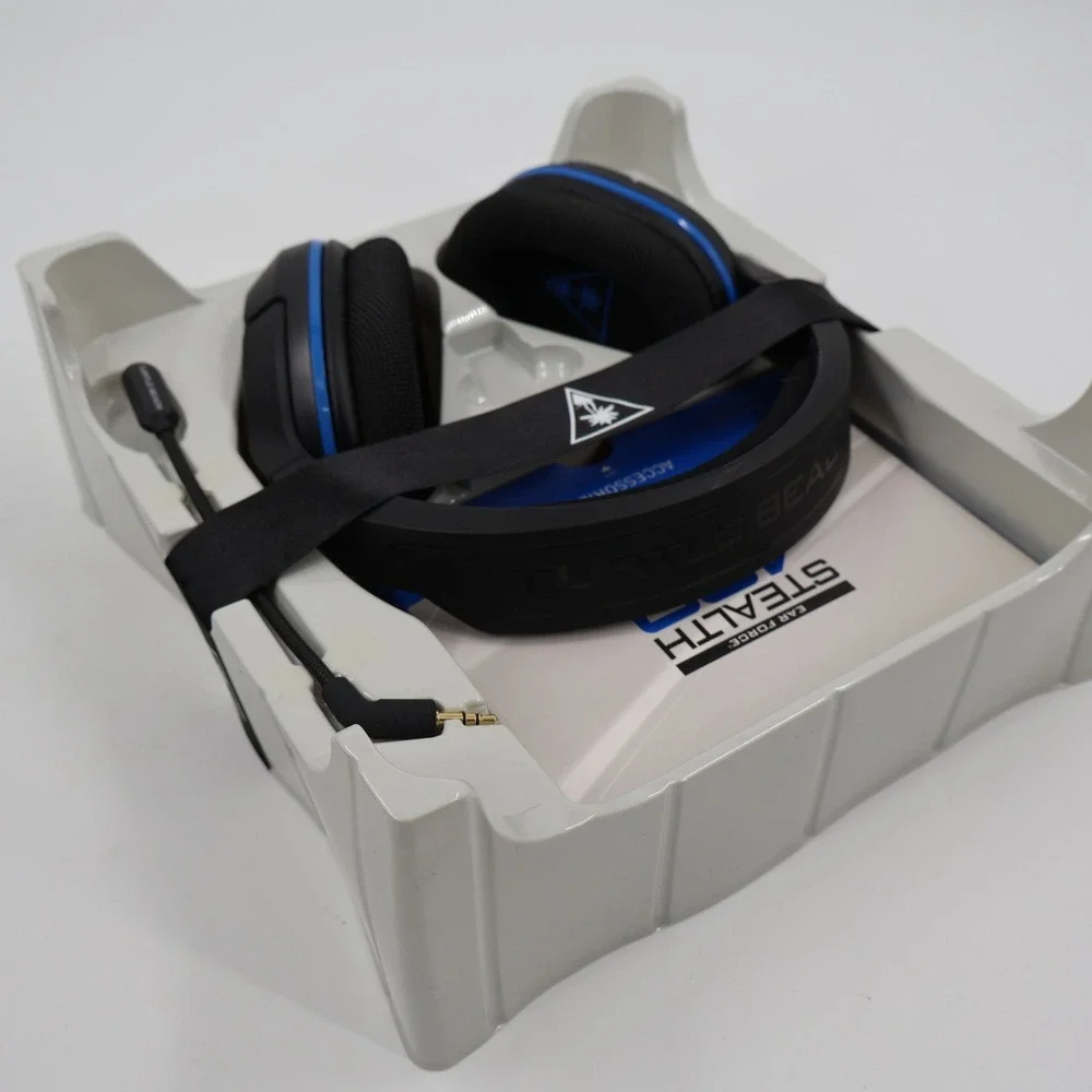 Turtle Beach Stealth 400 Gaming Headset PS4 PS3 Black Blue Wireless TBS-3240-01